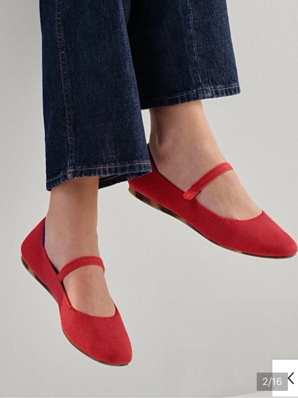 Rothy's Red Original Square Mary Jane